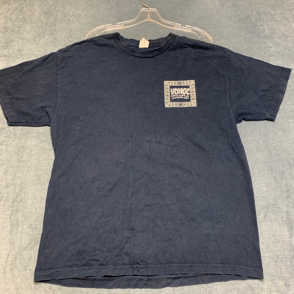 Alstyle Apparel & Activewear T Shirt Mens XL Navy Blue Cotton Graphic Print Tee